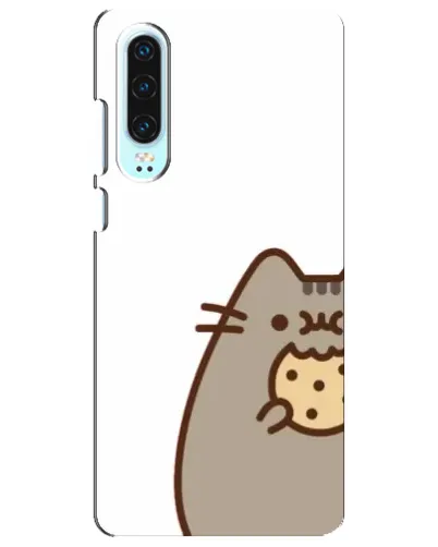 Чехол для Huawei P30 с картинкой «Пушин с печеньем»