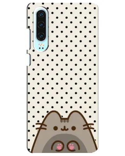 Чехол для Huawei P30 с картинкой «Пушин в горошек»