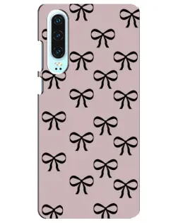 Чехол для Huawei P30 с картинкой «Черные бантики»