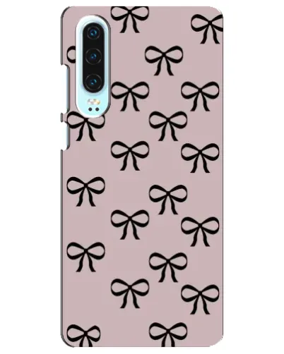 Чехол для Huawei P30 с картинкой «Черные бантики»