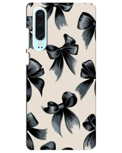 Чехол для Huawei P30 с картинкой «Банты Coquette»