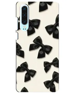 Чехол для Huawei P30 с картинкой «Черные бантики»