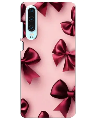 Чехол для Huawei P30 с картинкой «Бордовый атлас»