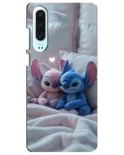 Чехол для Huawei P30 с картинкой «Плюшевые Стич Ангел»