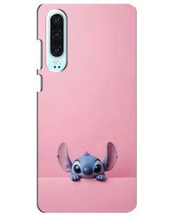 Чехол для Huawei P30 с картинкой «Stitch выглядывает»
