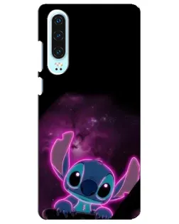 Чехол для Huawei P30 с картинкой «Неоновый Stitch»