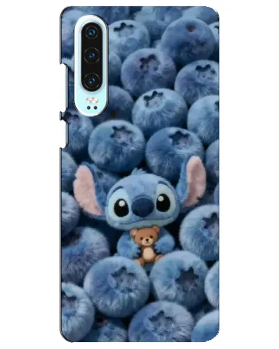 Чехол для Huawei P30 с картинкой «Стич и голубика»