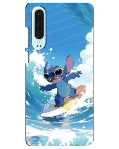 Чехол для Huawei P30 с картинкой «Стич на волне»