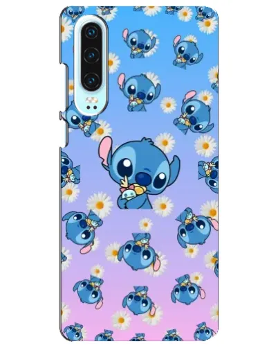 Чехол для Huawei P30 с картинкой «Паттерн со Стичем»