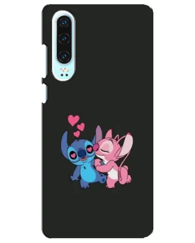 Чехол для Huawei P30 с картинкой «Анжел целует Стича»