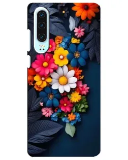 Чехол для Huawei P30 с картинкой «Цветочная феерия»