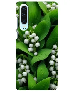 Чехол для Huawei P30 с картинкой «Ландыши в зелени»