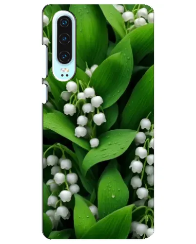 Чехол для Huawei P30 с картинкой «Ландыши в зелени»