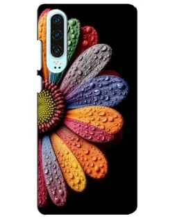 Чехол для Huawei P30 с картинкой «Радужный цветок»