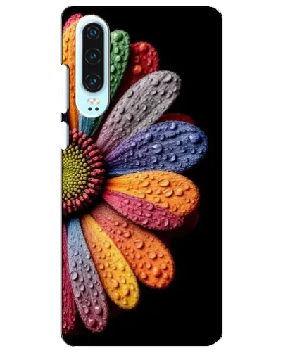 Чехол для Huawei P30 с картинкой «Радужный цветок»