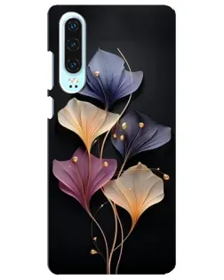 Чехол для Huawei P30 с картинкой «Лиловые цветы грации»