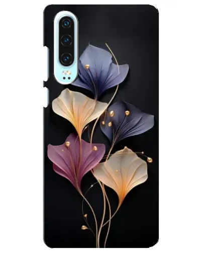 Чехол для Huawei P30 с картинкой «Лиловые цветы грации»