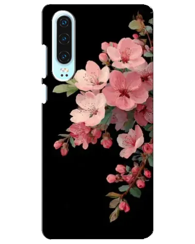 Чехол для Huawei P30 с картинкой «Розовая ветка сакуры»