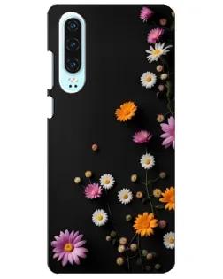 Чехол для Huawei P30 с картинкой «Цветочная композиция»