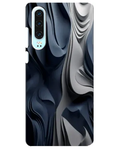 Чехол для Huawei P30 с картинкой «Объемные синие складки» Чехол для Huawei P30 с картинкой «Объемные синие складки»