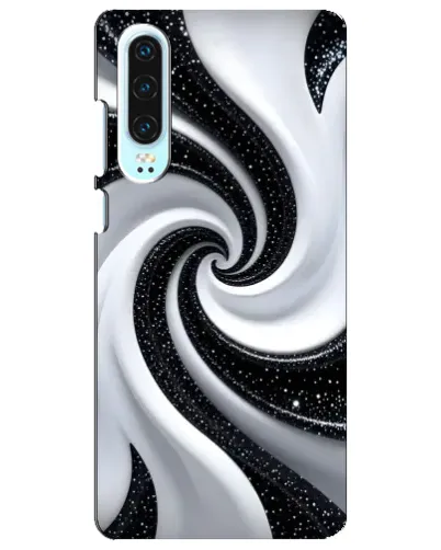 Чехол для Huawei P30 с картинкой «Черно-белая спираль» Чехол для Huawei P30 с картинкой «Черно-белая спираль»