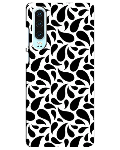 Чехол для Huawei P30 с картинкой «Контрастные черные капли» Чехол для Huawei P30 с картинкой «Контрастные черные капли»