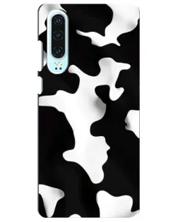 Чехол для Huawei P30 с картинкой «Черно-белое пятно»