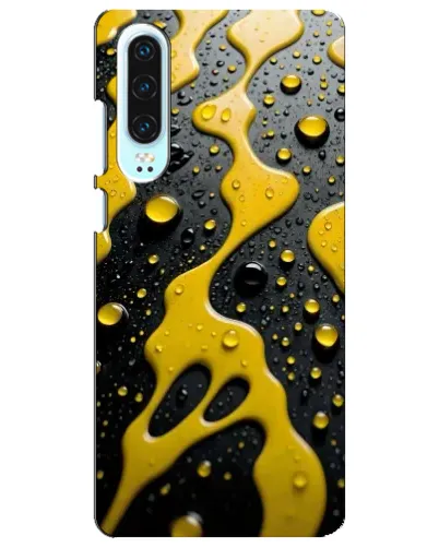 Чехол для Huawei P30 с картинкой «Жидкое желтое золото» Чехол для Huawei P30 с картинкой «Жидкое желтое золото»