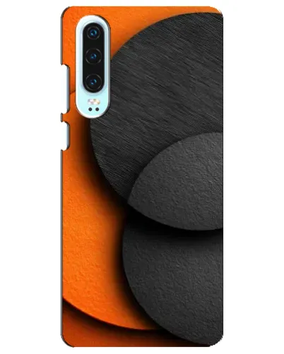 Чехол для Huawei P30 с картинкой «Геометрия оранжевых кругов» Чехол для Huawei P30 с картинкой «Геометрия оранжевых кругов»