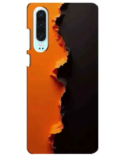 Чехол для Huawei P30 с картинкой «Оранжевый разлом» Чехол для Huawei P30 с картинкой «Оранжевый разлом»