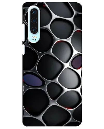 Чехол для Huawei P30 с картинкой «Объемная темная решетка» Чехол для Huawei P30 с картинкой «Объемная темная решетка»
