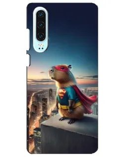 Чехол для Huawei P30 с картинкой «Капи-мен супергерой»