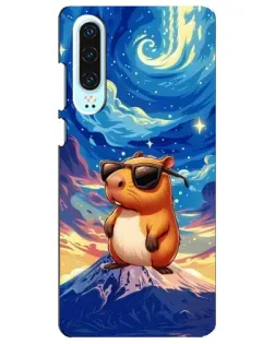 Чехол для Huawei P30 с картинкой «Капибара Ван Гога»