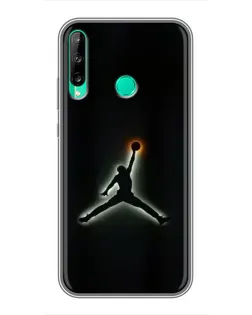 Чехол для Huawei P40 Lite e с картинкой «Jordan Gradient Logo»