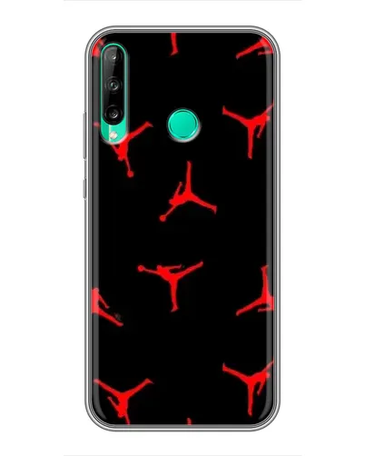 Чехол для Huawei P40 Lite e с картинкой «Jordan Red Pattern» Чехол для Huawei P40 Lite e с картинкой «Jordan Red Pattern»