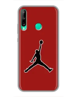 Чехол для Huawei P40 Lite e с картинкой «Jordan Red Back»