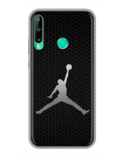 Чехол для Huawei P40 Lite e с картинкой «Jordan Dark Carbon»