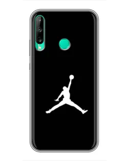 Чехол для Huawei P40 Lite e с картинкой «Jordan Silhouette»
