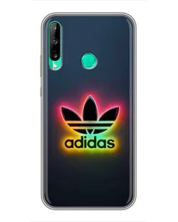 Чехол для Huawei P40 Lite e с картинкой «Неоновый Adidas»