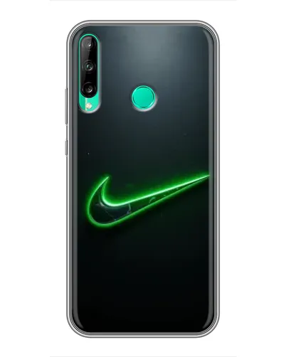 Чехол для Huawei P40 Lite e с картинкой «Неоновый контур Nike» Чехол для Huawei P40 Lite e с картинкой «Неоновый контур Nike»