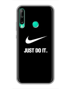 Чехол для Huawei P40 Lite e с картинкой «Классический принт Nike»