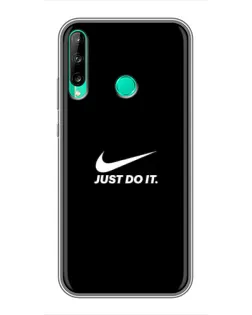Чехол для Huawei P40 Lite e с картинкой «Минимализм от Nike»