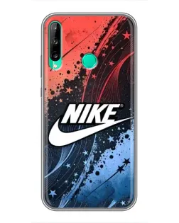 Чехол для Huawei P40 Lite e с картинкой «Градиентный принт Найк»