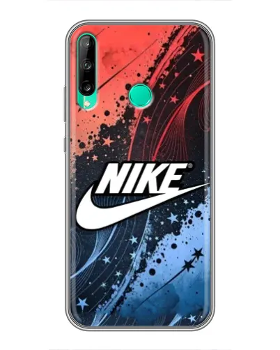 Чехол для Huawei P40 Lite e с картинкой «Градиентный принт Найк» Чехол для Huawei P40 Lite e с картинкой «Градиентный принт Найк»
