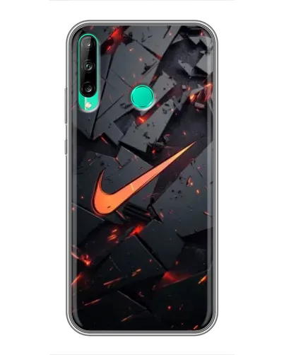 Чехол для Huawei P40 Lite e с картинкой «Nike — эффект разломов» Чехол для Huawei P40 Lite e с картинкой «Nike — эффект разломов»