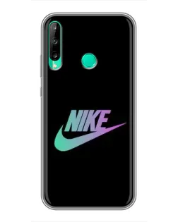Чехол для Huawei P40 Lite e с картинкой «Nike — городская ночь»