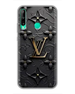 Чехол для Huawei P40 Lite e с картинкой «Кожаная текстура LV»