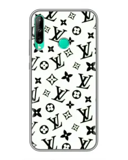 Чехол для Huawei P40 Lite e с картинкой «Монохромный хаос LV»