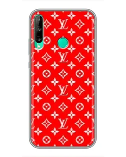Чехол для Huawei P40 Lite e с картинкой «Яркий паттерн LV»