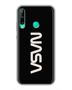 Чохол для Huawei P40 Lite e з картинкою «NASA — вертикальний логотип»